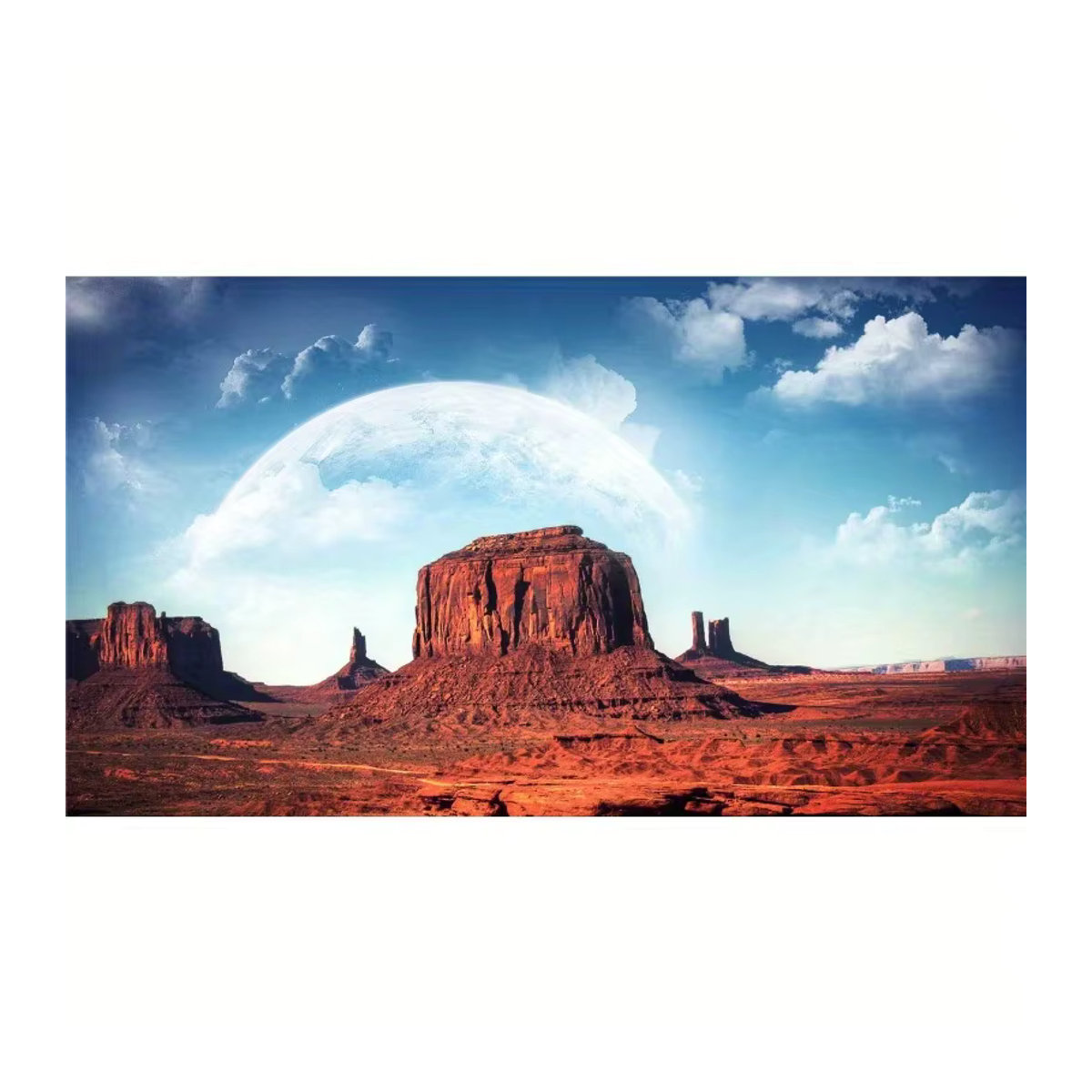 MaxRenard Puzzle für Erwachsene mit Malerei Denkmal Tal Motiv, 500 Teile, mehrfarbig, B: 46 cm, H: 28 cm - Bild 3