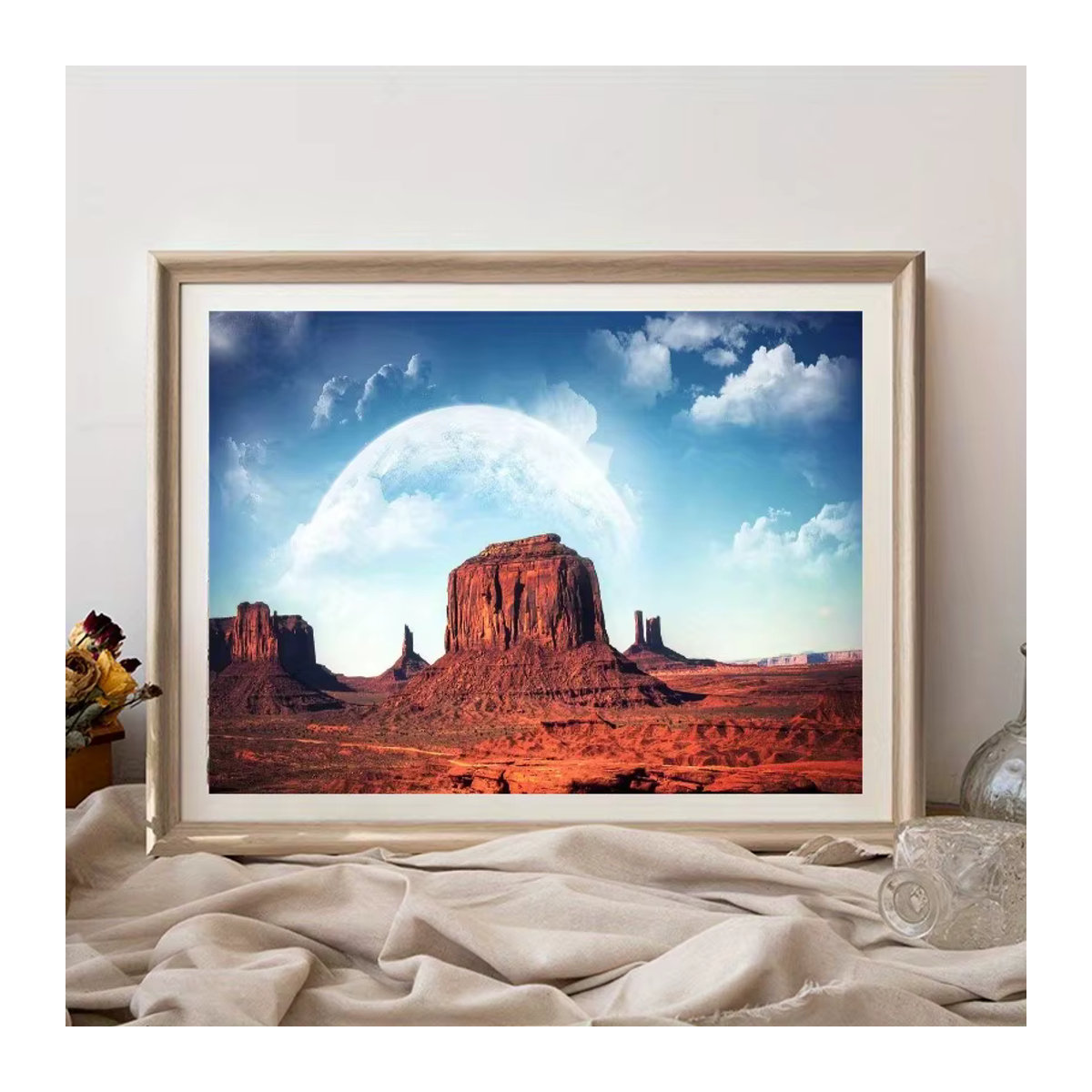 MaxRenard Puzzle für Erwachsene mit Malerei Denkmal Tal Motiv, 500 Teile, mehrfarbig, B: 46 cm, H: 28 cm - Bild 4