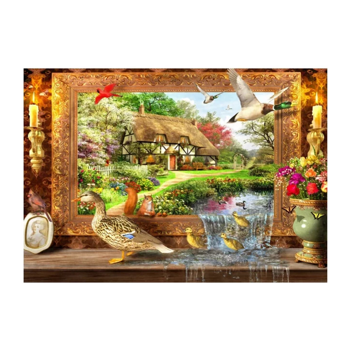 MaxRenard Puzzle für Erwachsene mit Teichtiermotiv, 1000 Teile, B: 75 cm, H: 50 cm, mehrfarbig - Bild 1