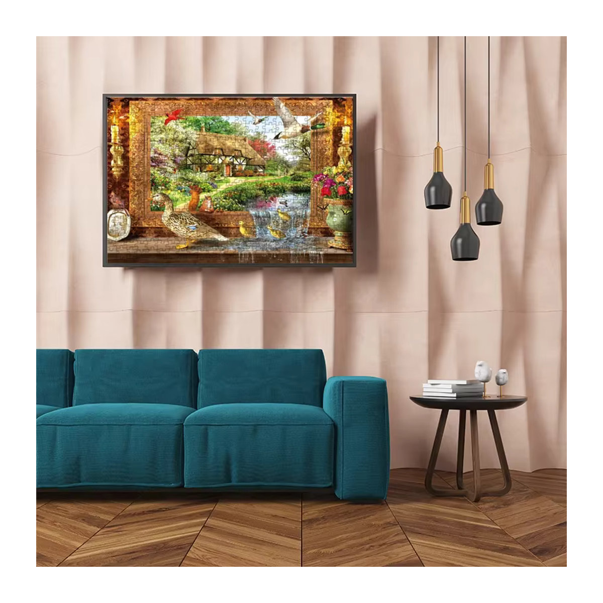 MaxRenard Puzzle für Erwachsene mit Teichtiermotiv, 1000 Teile, B: 75 cm, H: 50 cm, mehrfarbig - Bild 5