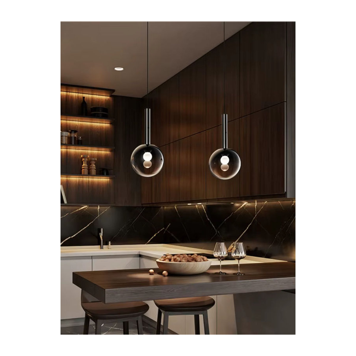 Maytoni Kronleuchter im italienischen Stil aus Glas in Schwarz für dein Schlafzimmer - Bild 6