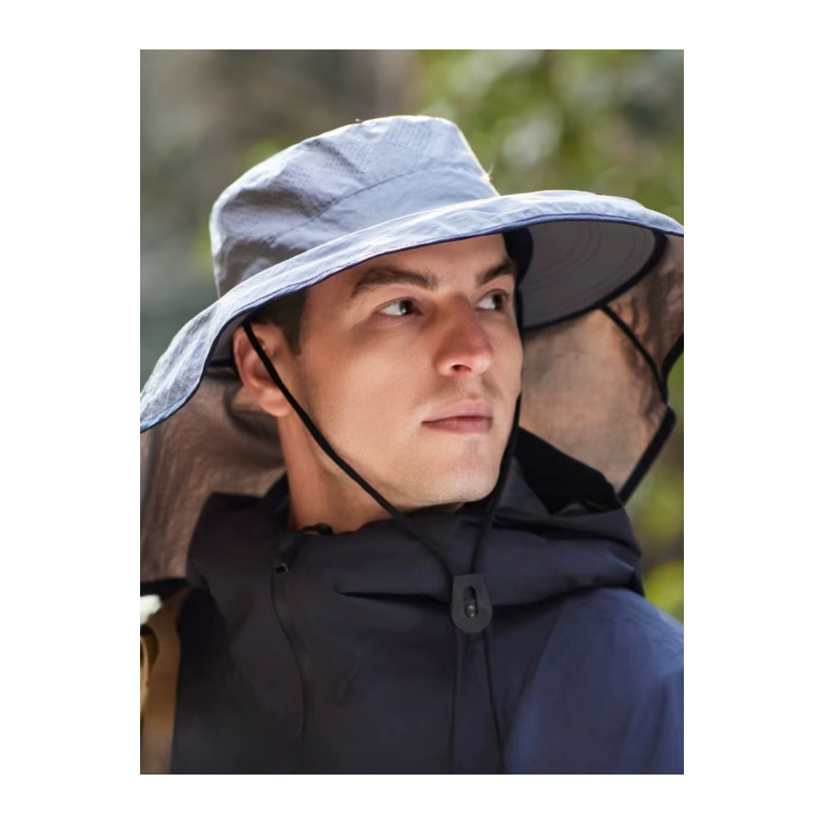 MAZIAO Unisex Outdoor-Sonnenhut mit Pferdeschwanz-Öffnung und breitem Rand für UV-Schutz im Sommer - Bild 5