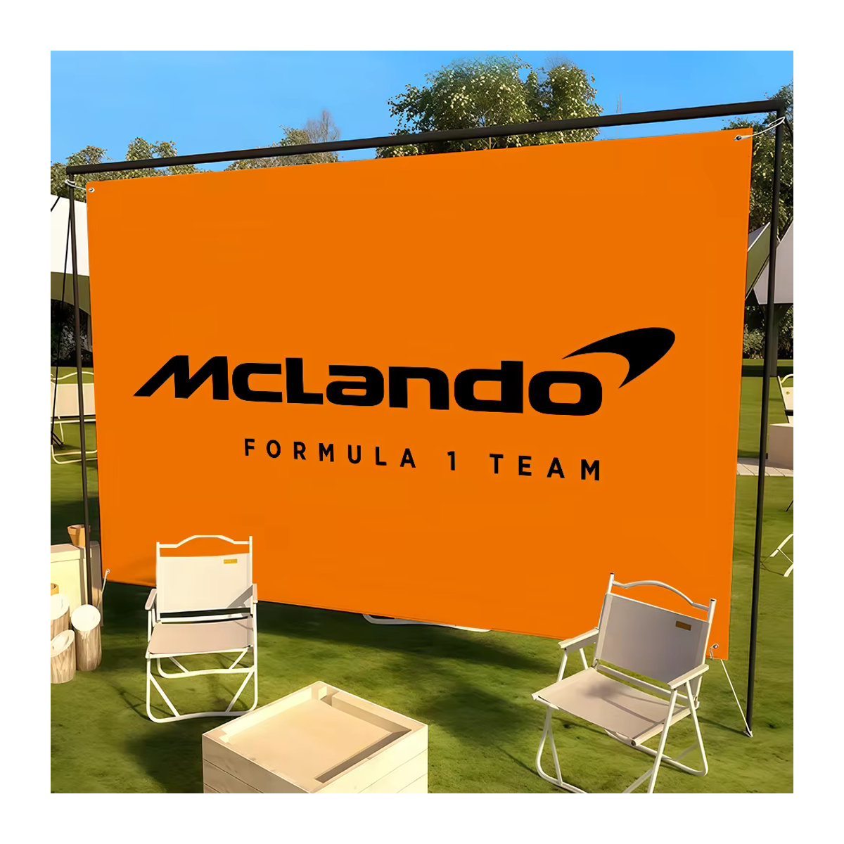 McLaren Wandbanner aus Textil, mehrfarbig, rechteckig, B: 60 cm, H: 40 cm - Bild 5