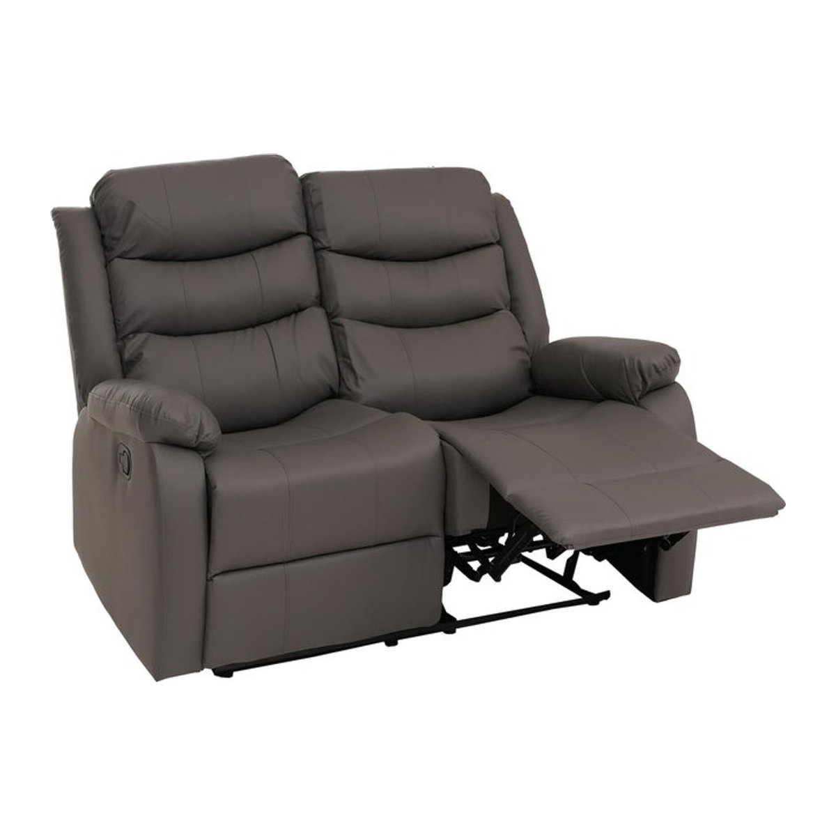 MCW 2er Kinosessel MCW-O62 Relaxsessel aus Kunstleder in Grau mit Liegefunktion und Armlehnen - Bild 1