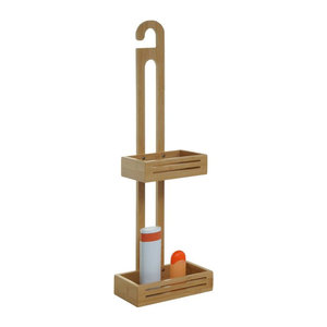 MCW Duschablage aus Bambus mit 2 Körben als Badezimmer Organizer, B/T/H: 69 x 22 x 13 cm