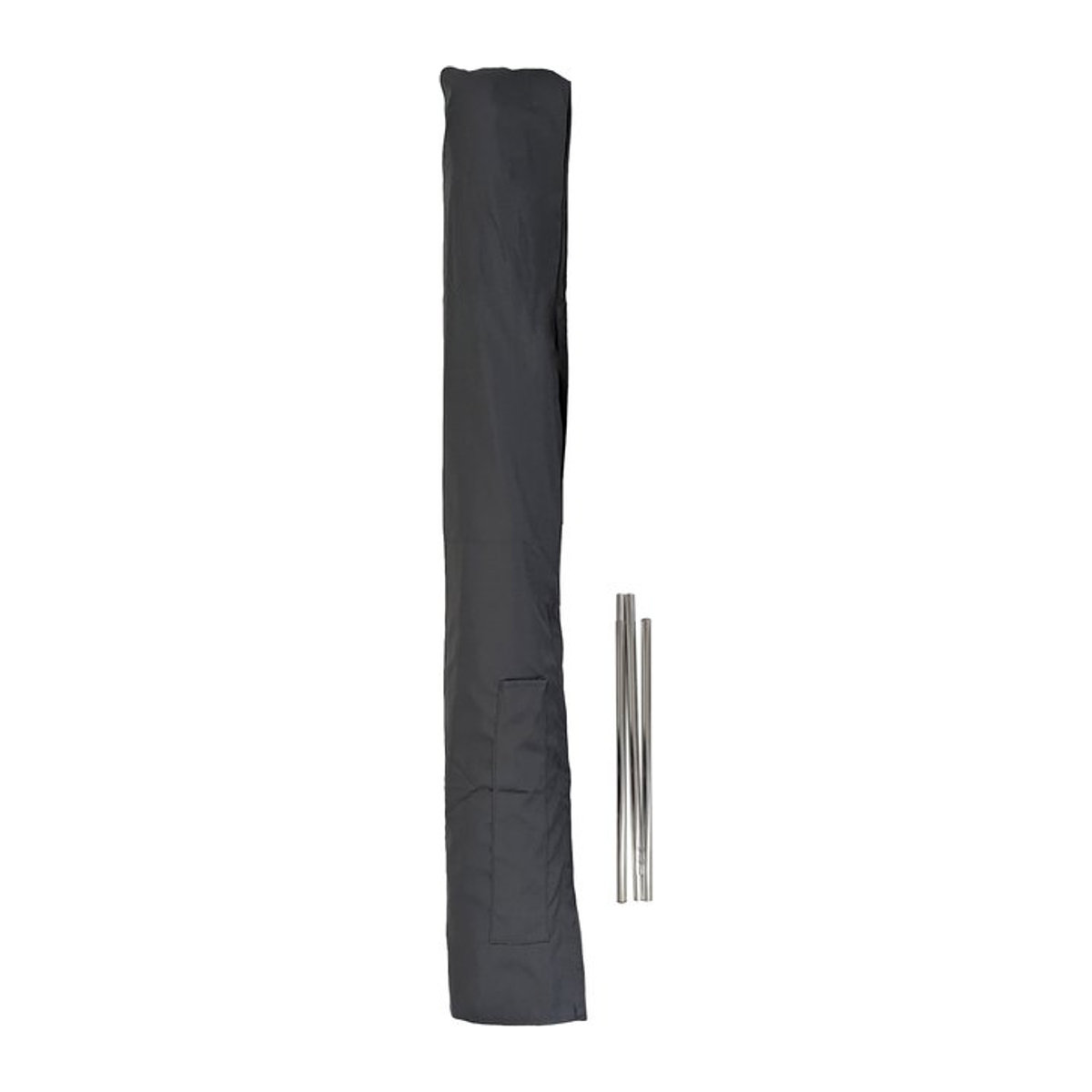 MCW Schutzhülle für Sonnenschirme bis 3m in Grau aus Polyester mit Klettverschluss - Bild 1