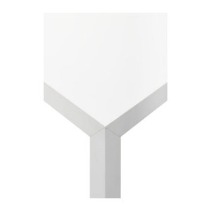 MDF Italia Tense Tisch in Weiß mit minimalistischem Design aus Aluminium, Kunstharz, Acryl und Stein