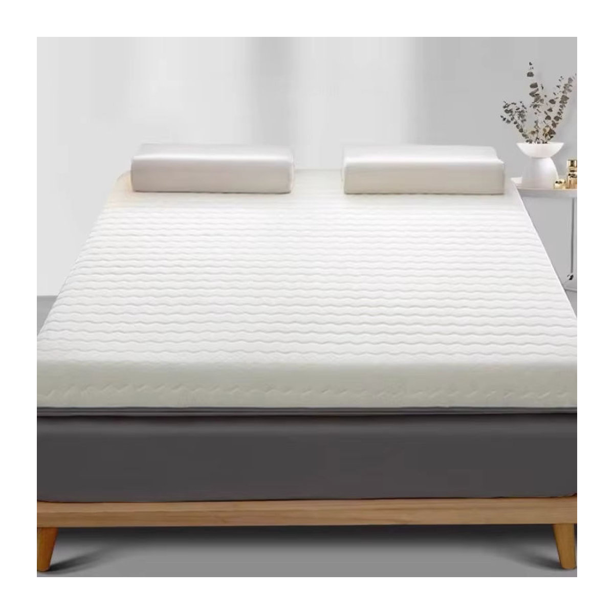 MDNG Moderne Luxus-Latexmatratze mit Memory-Schaum-Topper in Weiß B/T: 100 x 200 cm - Bild 2