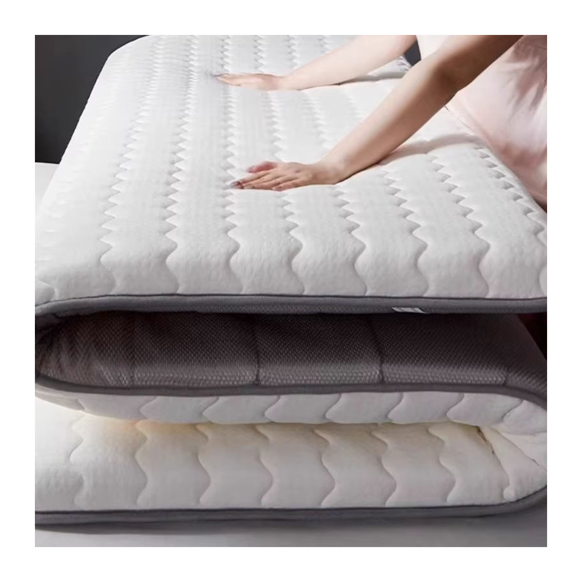 MDNG Moderne Luxus-Latexmatratze mit Memory-Schaum-Topper in Weiß B/T: 100 x 200 cm - Bild 4