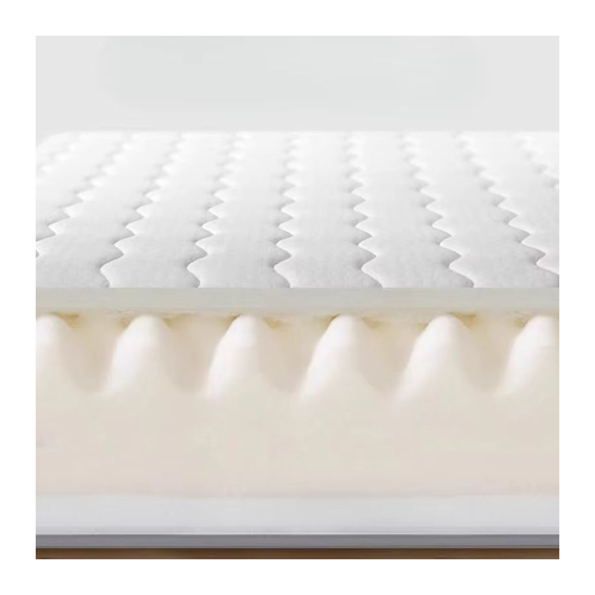 MDNG Moderne Luxus-Latexmatratze mit Memory-Schaum-Topper in Weiß B/T: 100 x 200 cm - Bild 5