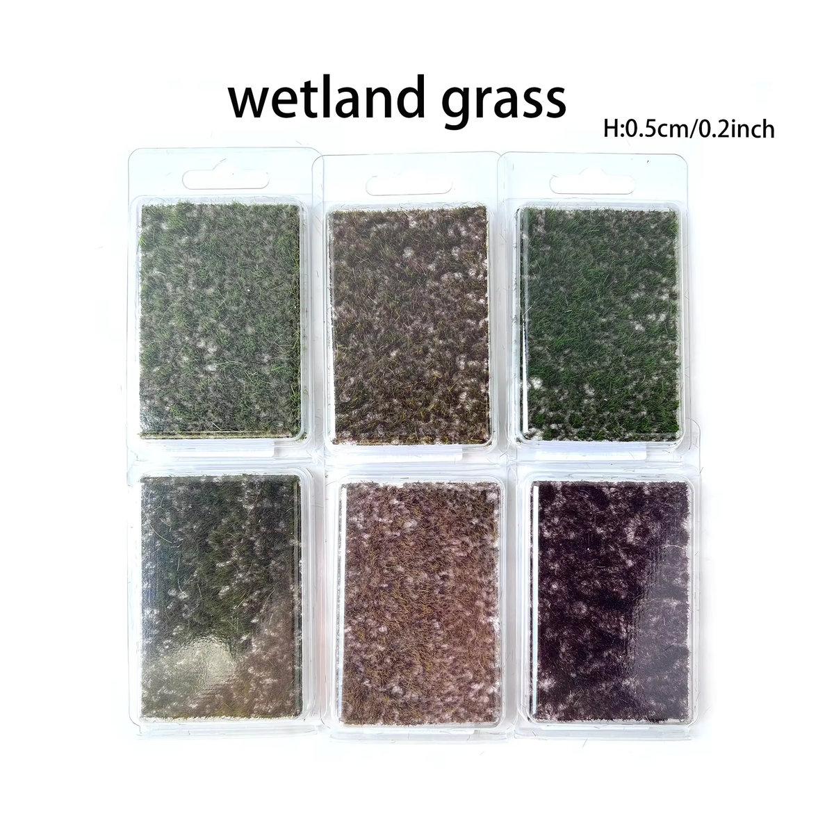 MDWD Wetland-Grascluster-Modell in Grün für DIY-Landschaften und Sandtischdekoration, 5 mm unregelmäßiges Rasenmaterial für pädagogisches Lernen - Bild 4