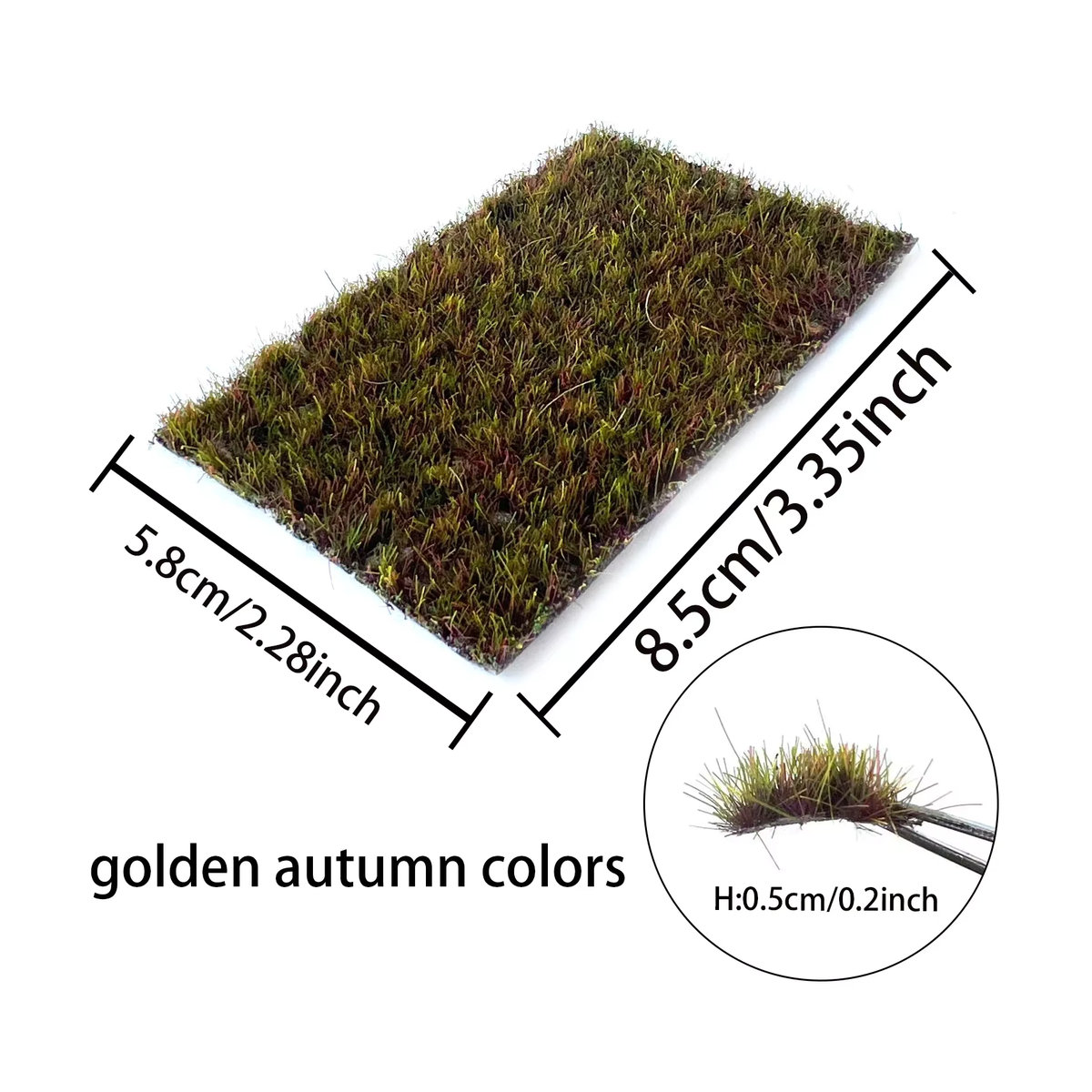 MDWD Wetland-Grascluster-Modell in Grün für DIY-Landschaften und Sandtischdekoration, 5 mm unregelmäßiges Rasenmaterial für pädagogisches Lernen - Bild 6
