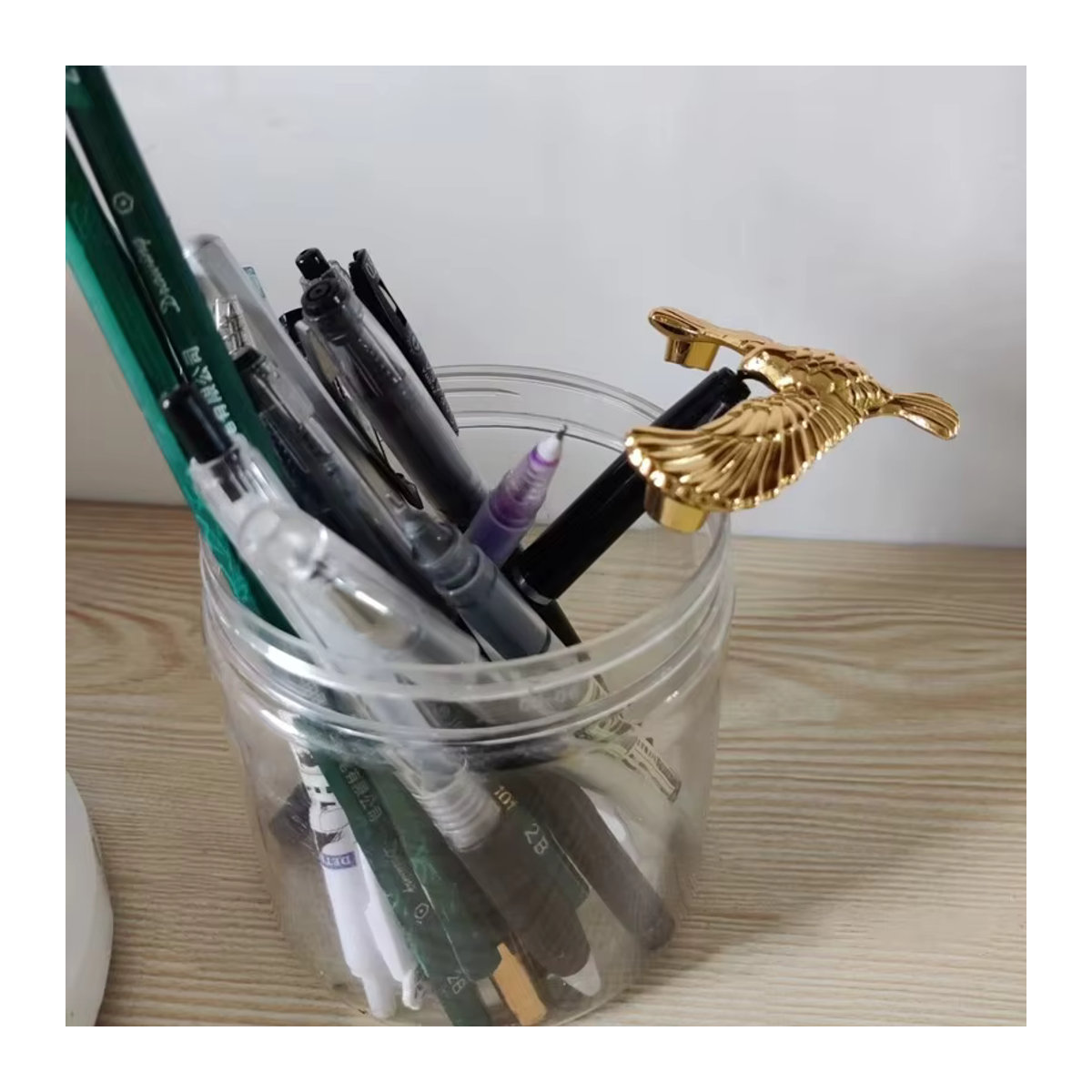 Meade Anti-Schwerkraft-Balance-Vogel-Adler-Spielzeug Pyramiden-Set aus Metall in Gold - Bild 2
