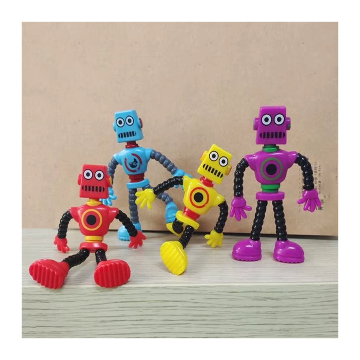 Meade Drehbarer Draht-Roboter als Dekoration und Stressabbau-Spielzeug für Kinder und Erwachsene, Mehrfarbig - Bild 3
