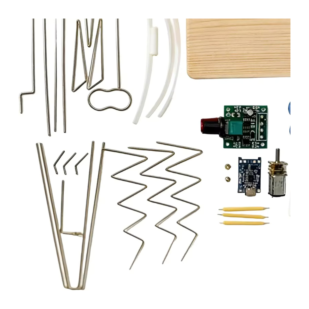 Mechanische LED Windmühle im Punk-Stil als DIY Modell aus Metall zur Tischdekoration - Bild 1