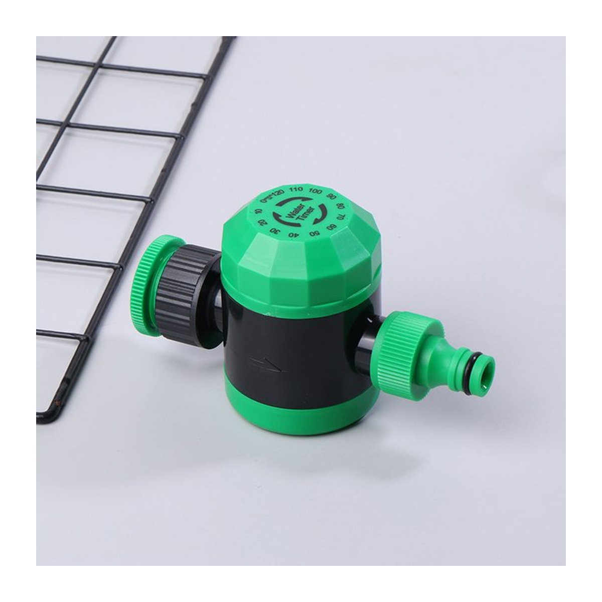 Mechanischer Bewässerungstimer für den Garten in Grün mit 2 Stunden Laufzeit für Tropfbewässerung und automatische Pflanzenpflege - Bild 1