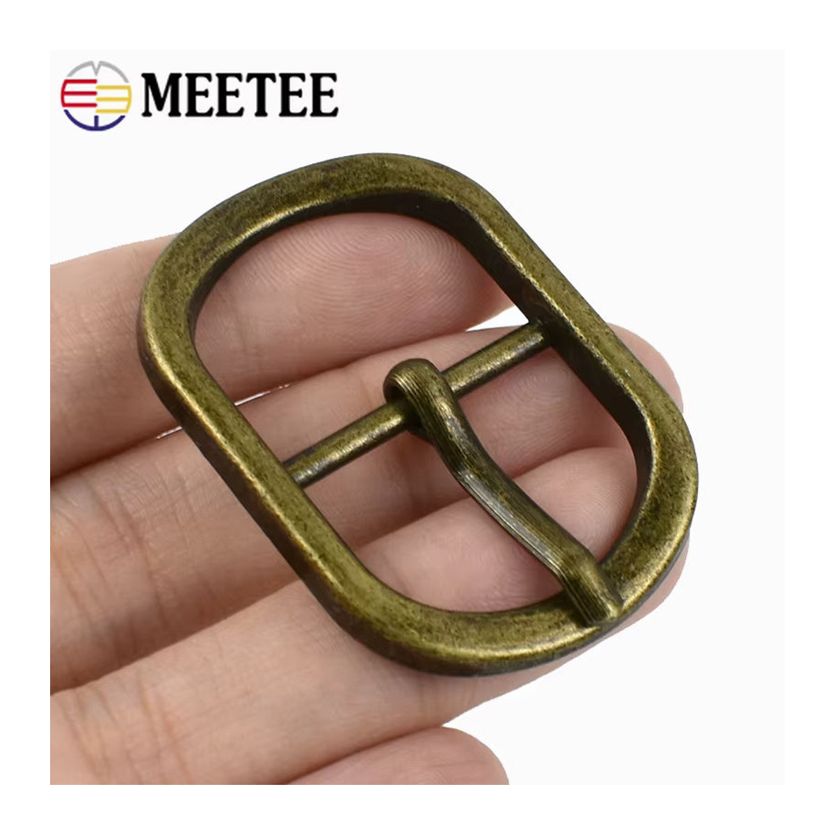 Meetee Metall-Gürtelschnallen Set als Einstellverschluss und Dornschließe für Taschen, Schuhe und Bekleidung in LightGold und Schwarz, 12–38 mm - Bild 5