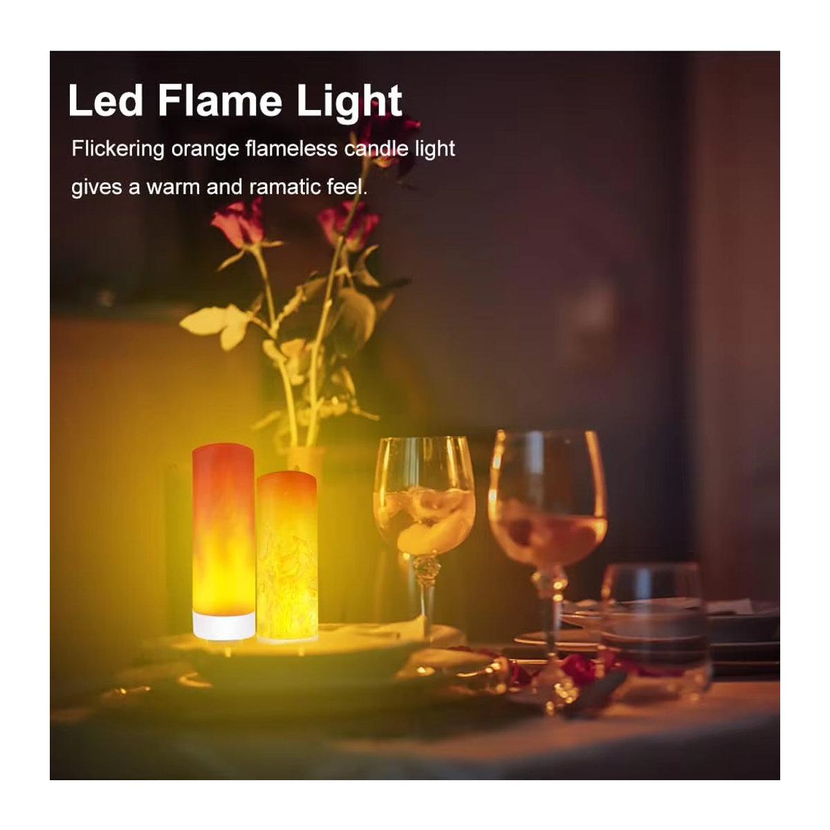 MeeToo USB LED Nachtlicht mit simuliertem Flammen-Effekt in Bunt und minimalistischem Design - Bild 4