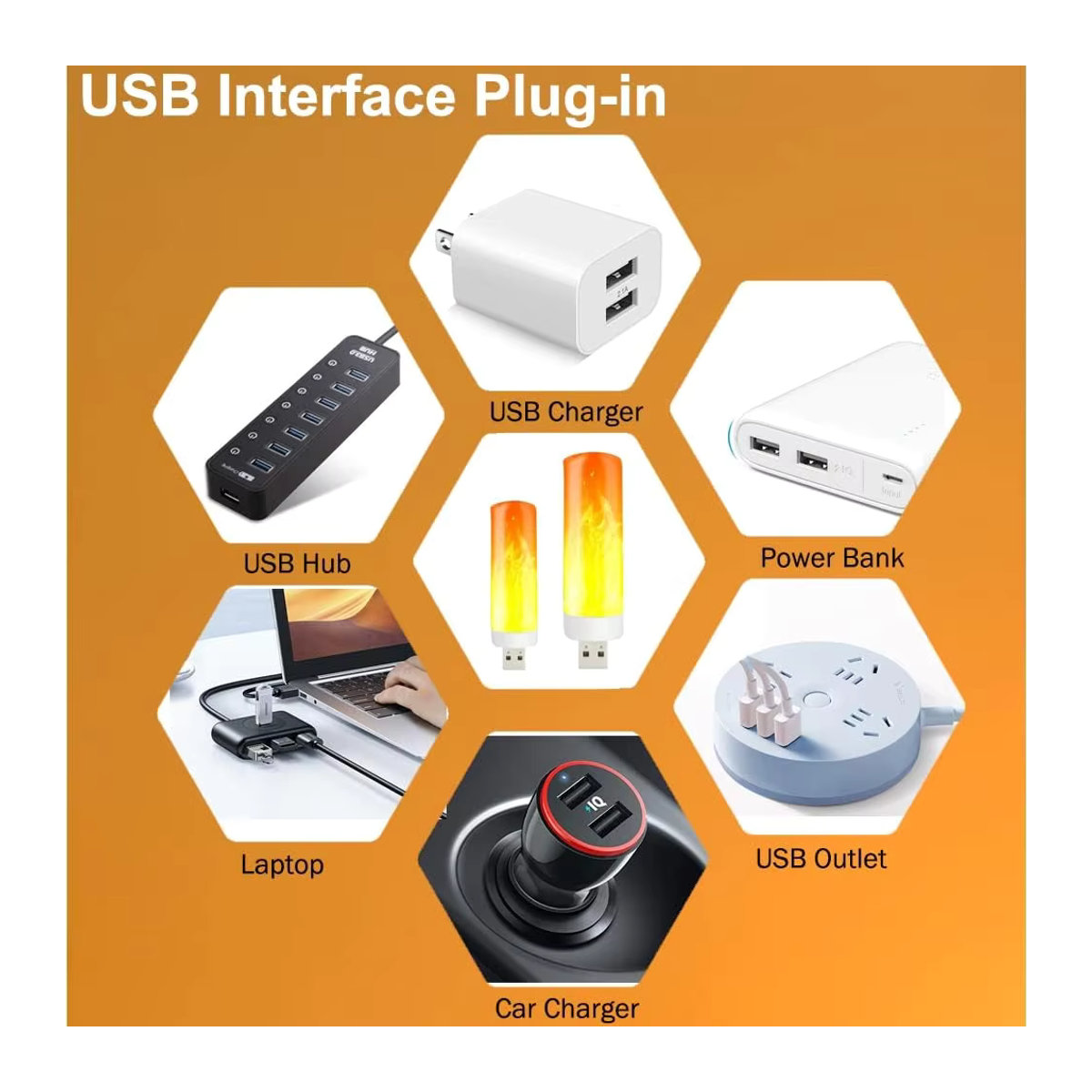 MeeToo USB LED Nachtlicht mit simuliertem Flammen-Effekt in Bunt und minimalistischem Design - Bild 5