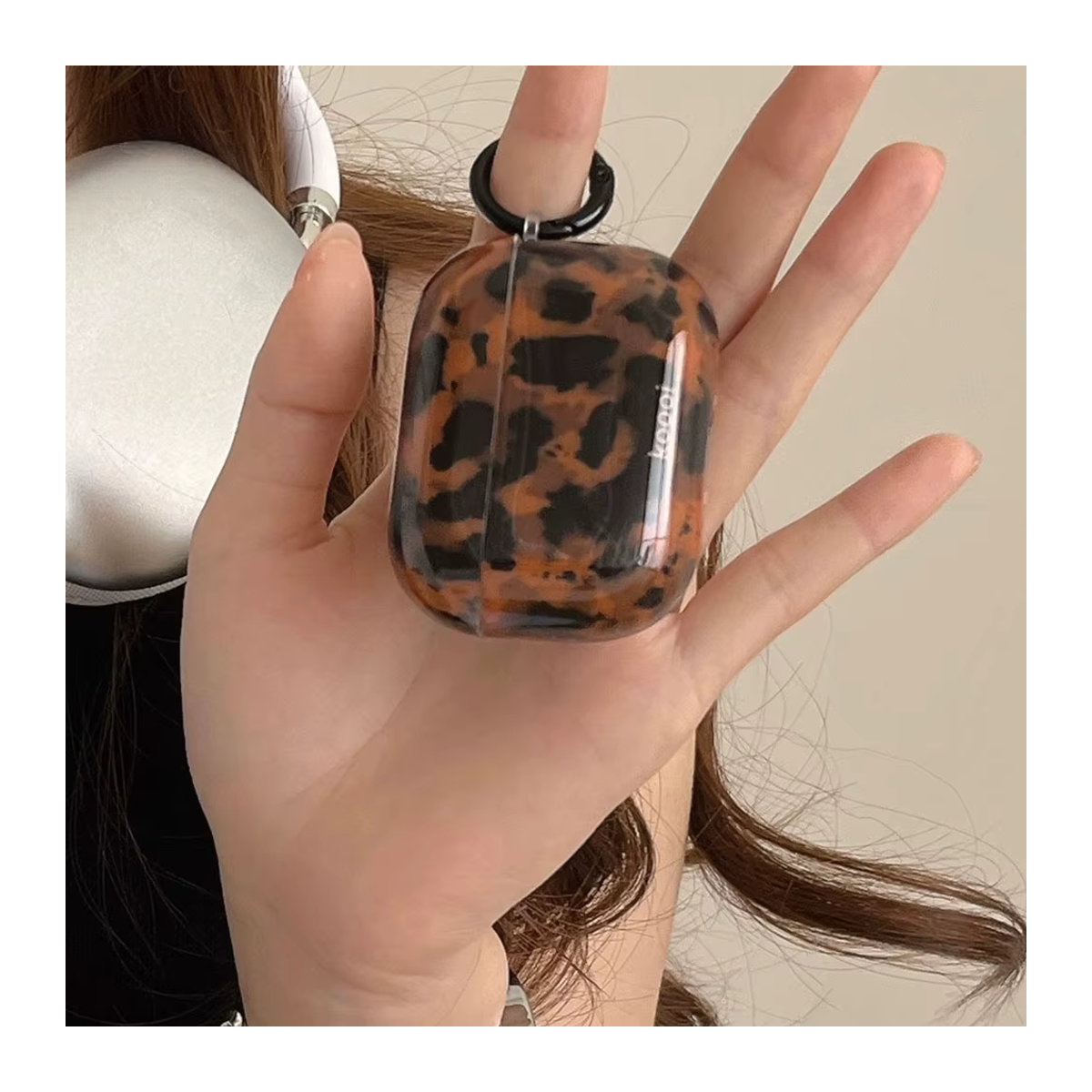 Meetsweet Schutzhülle im Leopardenmuster für AirPods Pro 1, 2 und 3 mit Haken, mehrfarbig - Bild 5