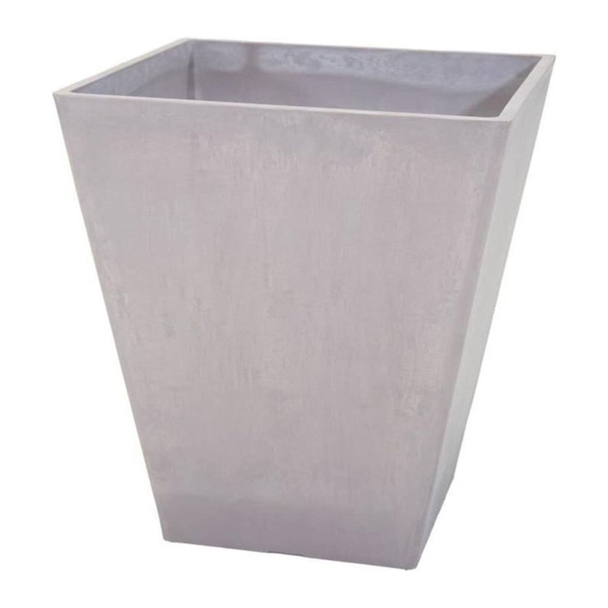 MEGA COLLECTIONS Ecostone Pflanztopf quadratisch in Taupe meliert B: 41 cm, H: 45 cm - Bild 1