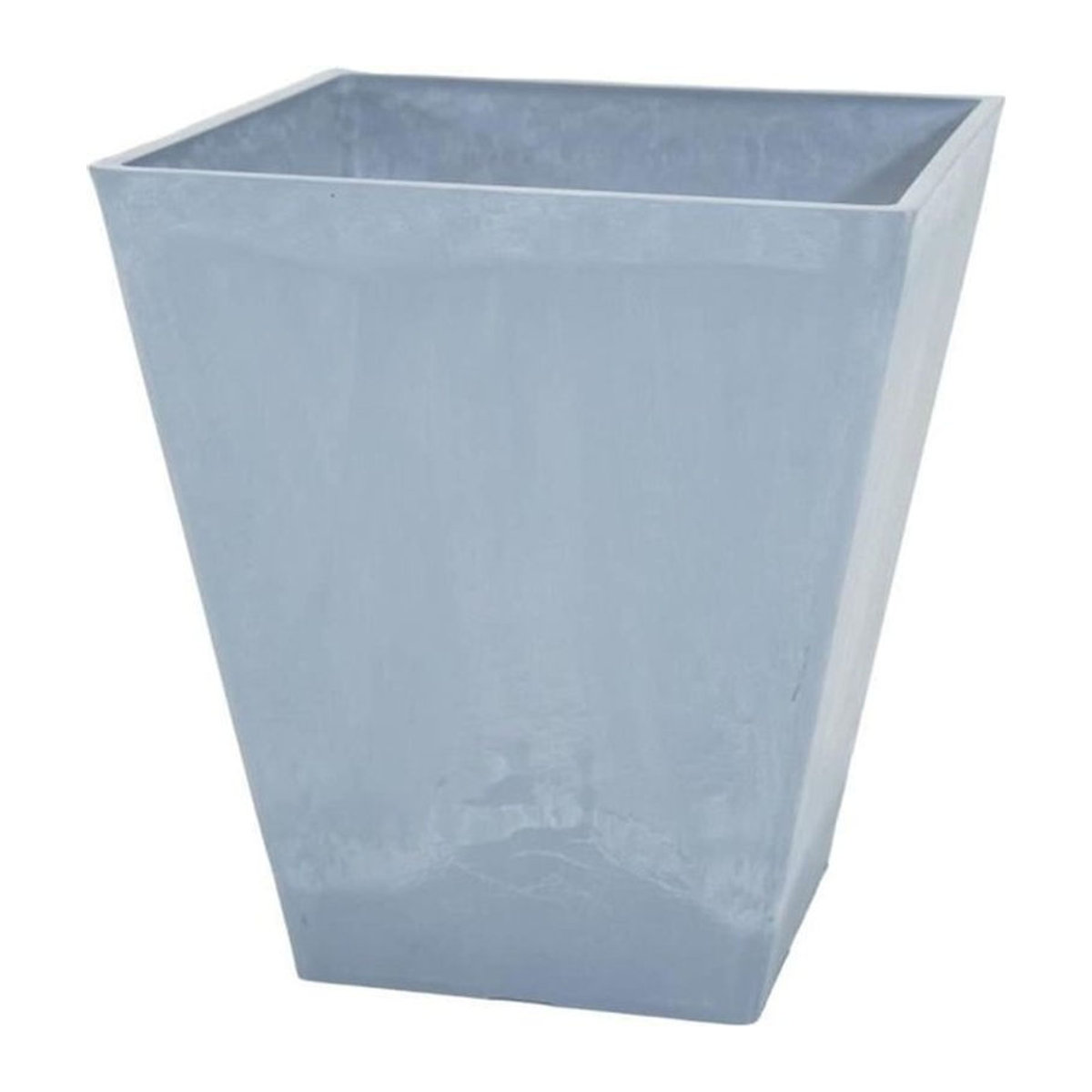 MEGA COLLECTIONS Ecostone Übertopf quadratisch in Grau, B: 41 cm, T: 45 cm - Bild 1