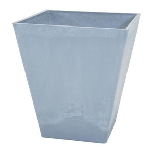 MEGA COLLECTIONS Ecostone Übertopf quadratisch in Grau, B: 41 cm, T: 45 cm