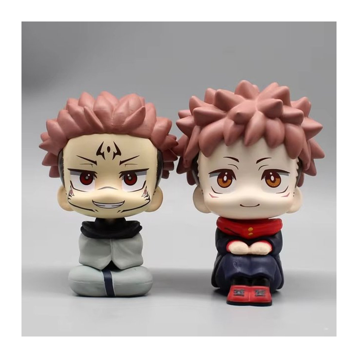 Mega House Jujutsu Kaisen Anime Figur Q-Version Itadori Yuji und Ryomen Sukuna Modell, mehrfarbig, Höhe: 11 cm - Bild 1