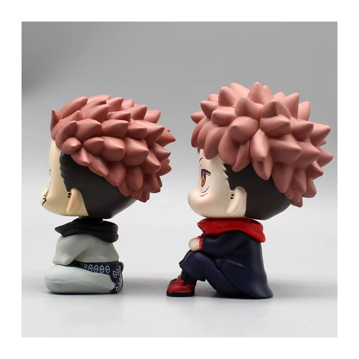 Mega House Jujutsu Kaisen Anime Figur Q-Version Itadori Yuji und Ryomen Sukuna Modell, mehrfarbig, Höhe: 11 cm - Bild 2
