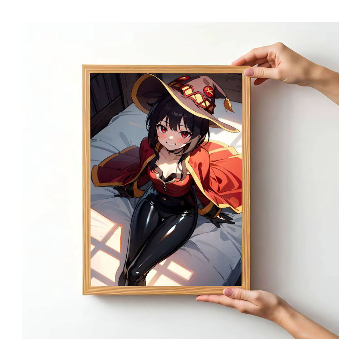 Megumin Whitepaper Poster Retro Kraftpapier Aufkleber Vintage Dekoration in Weiß und Mehrfarbig - Bild 1