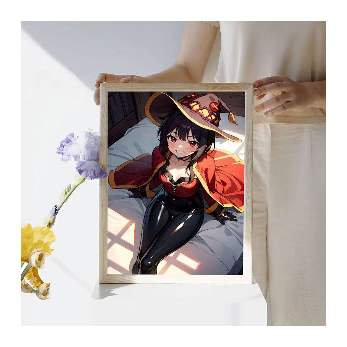 Megumin Whitepaper Poster Retro Kraftpapier Aufkleber Vintage Dekoration in Weiß und Mehrfarbig - Bild 4