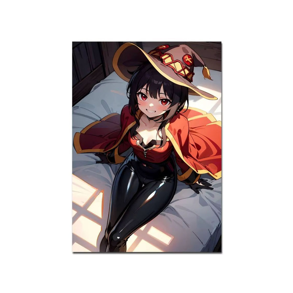 Megumin Whitepaper Poster Retro Kraftpapier Aufkleber Vintage Dekoration in Weiß und Mehrfarbig - Bild 5