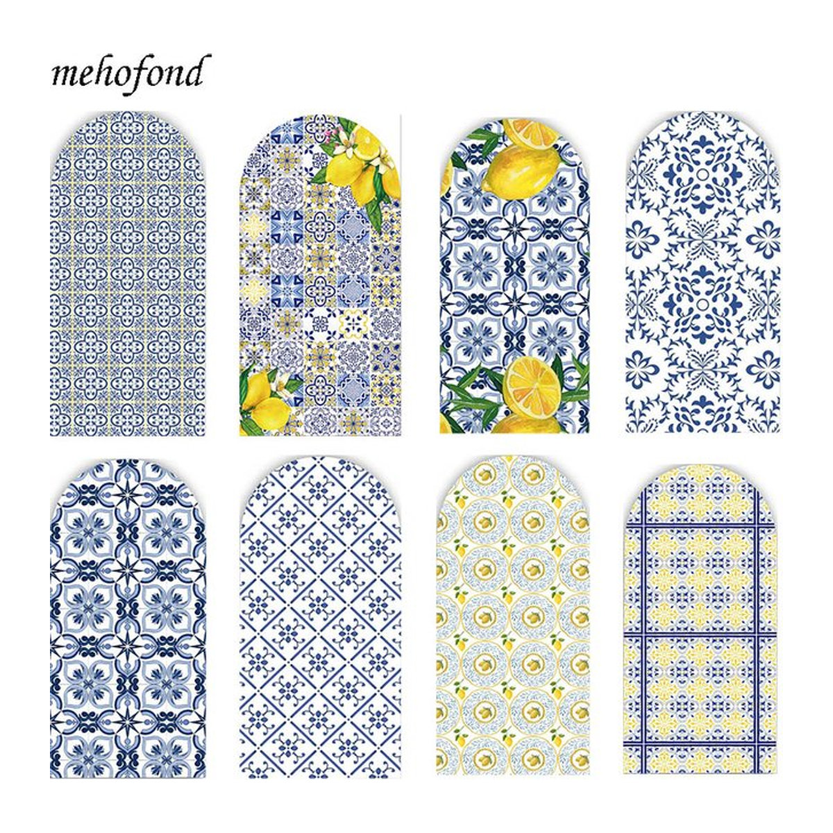 Mehofond Mediterraner Zitrone Hintergrund mit floralem Muster für Geburtstag und Baby Shower in Gelb und Mehrfarbig - Bild 1