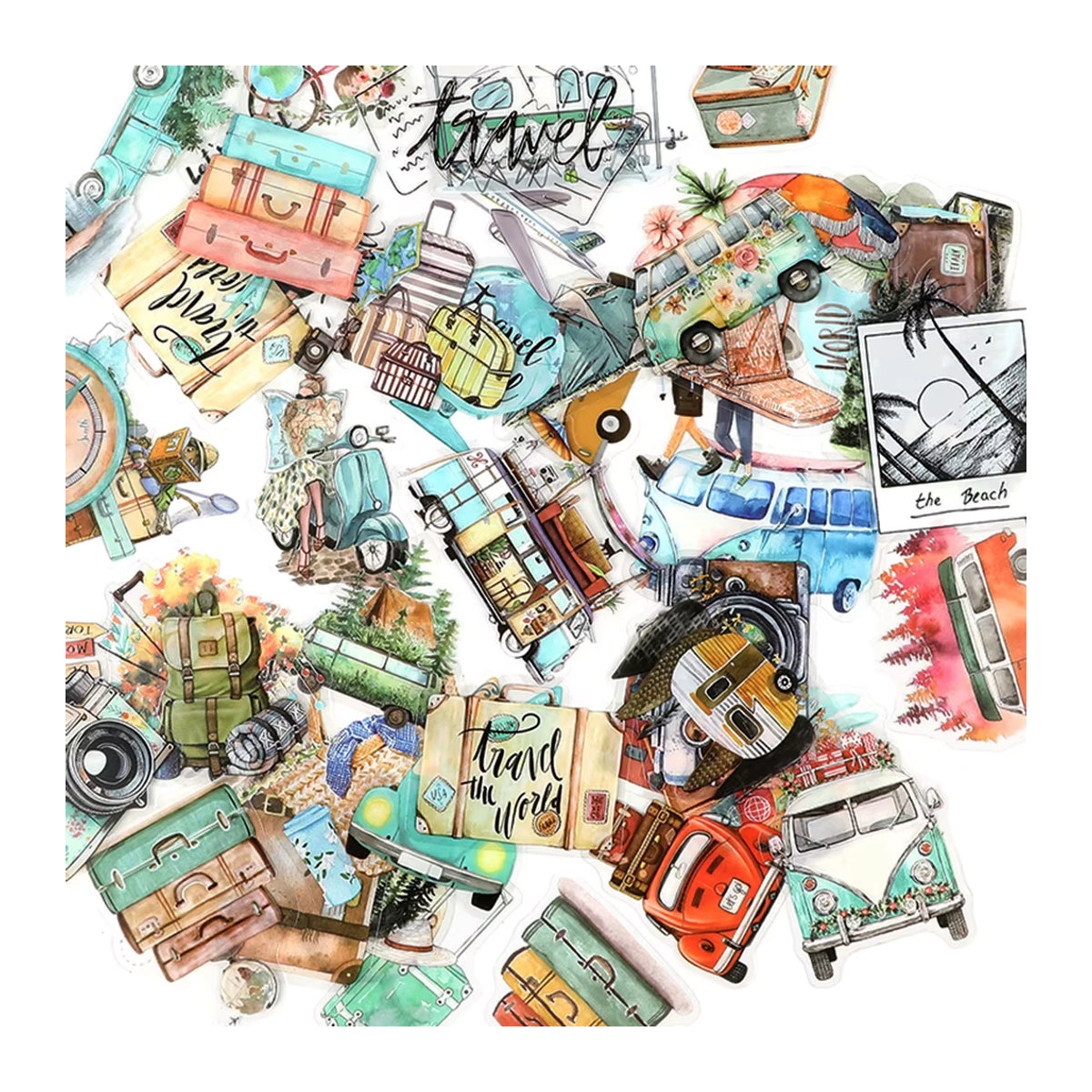 Mehrfarbige Cartoon Graffiti Aufkleber Transparent für Laptop, Telefon, Kühlschrank und Auto zur DIY Dekoration für Kinder - Bild 3