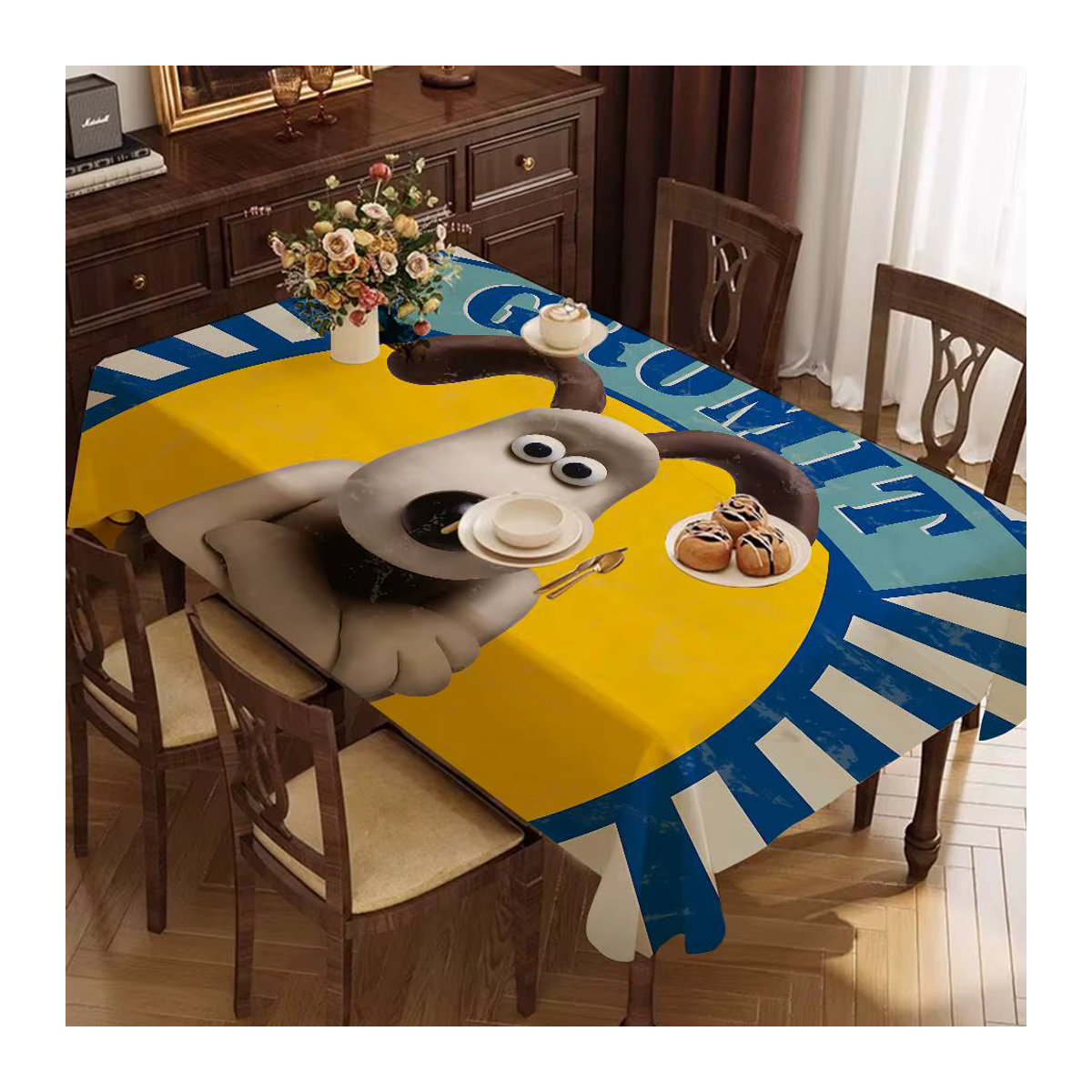 Mehrfarbige Cartoon Tischdecke von Potdemiel für Home, Dinner Party oder Hochzeit - Bild 3