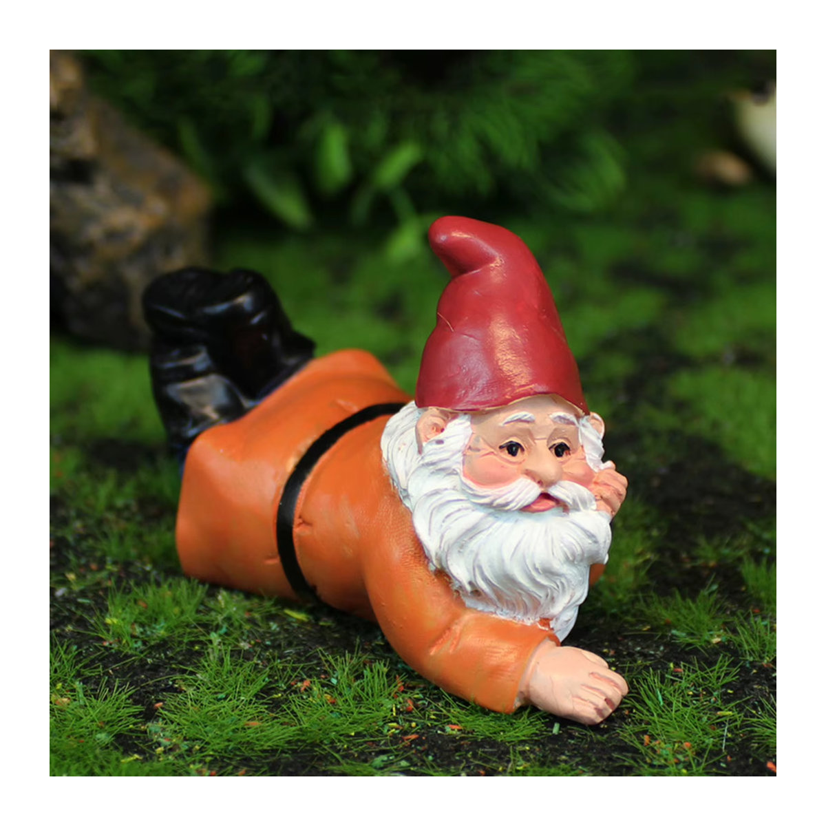 Mehrfarbige Gartenzwerg-Figur aus Kunstharz von ACRDDK als dekoratives Ornament für dein Zuhause - Bild 2