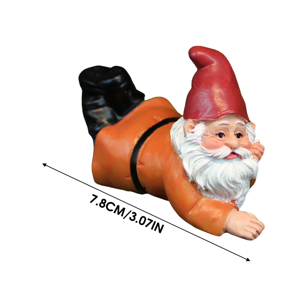 Mehrfarbige Gartenzwerg-Figur aus Kunstharz von ACRDDK als dekoratives Ornament für dein Zuhause - Bild 3