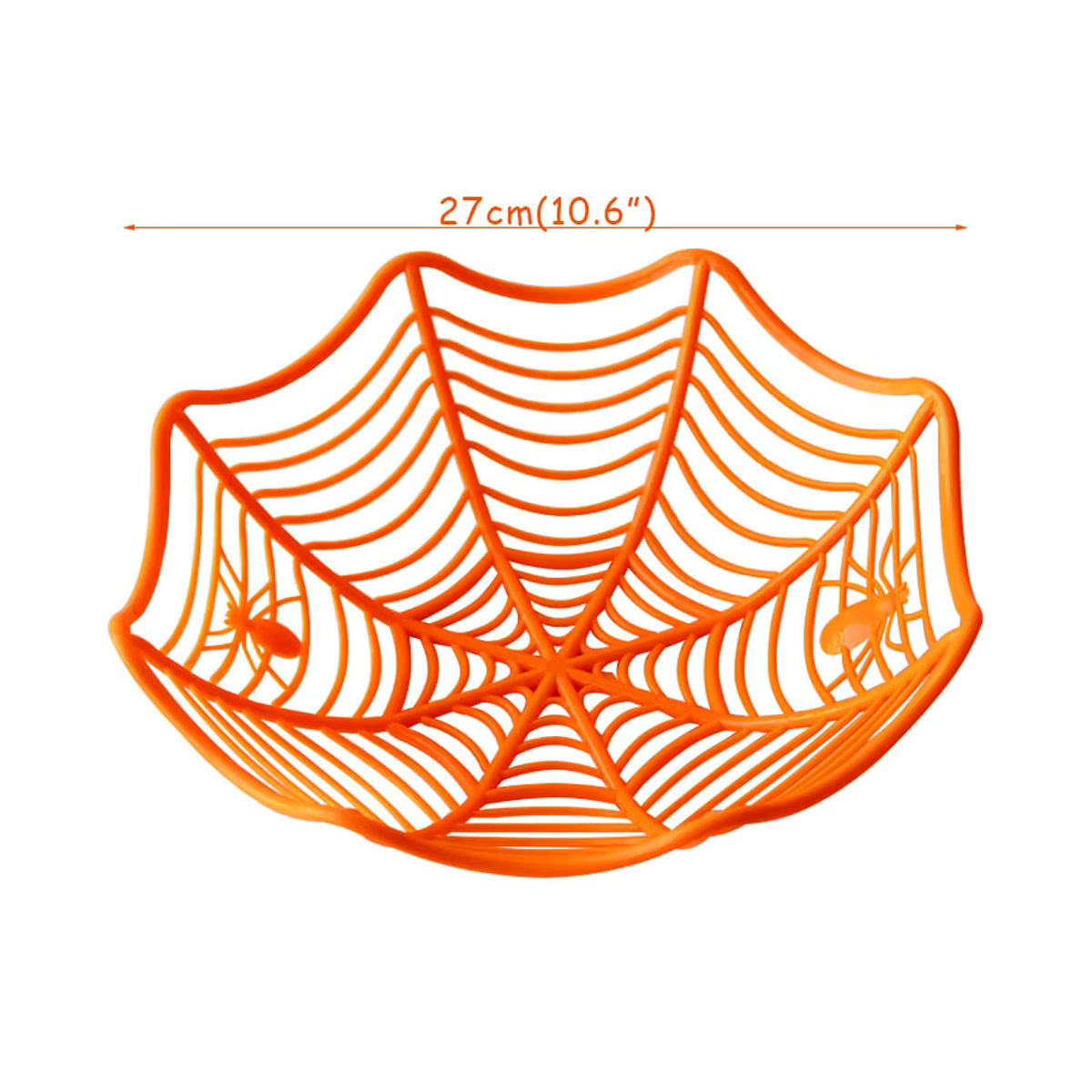 Mehrfarbige Halloween Spinnennetz Schüssel aus Kunststoff für Süßigkeiten und Dekoration - Bild 3