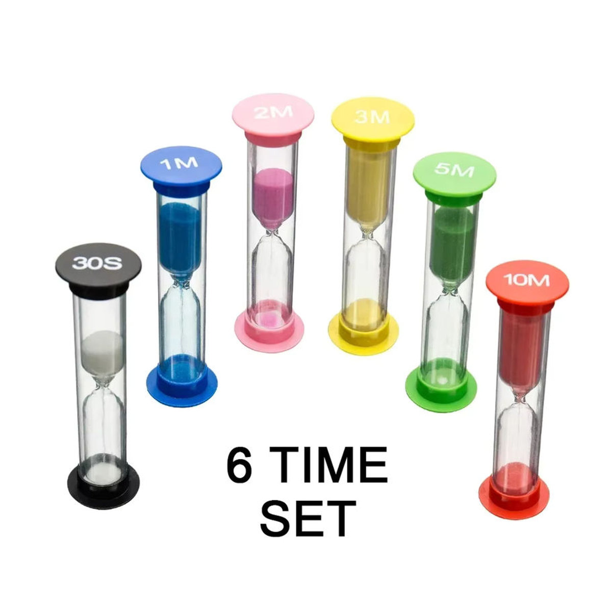 Mehrfarbige Sanduhr aus Glas als dekorativer Timer für Zuhause und Garten - Bild 2