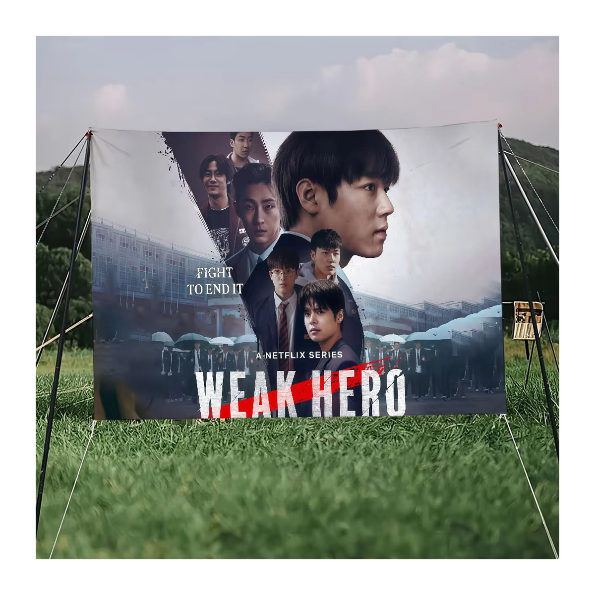 Mehrfarbige W-Weak Hero Klasse 2 Dekoflagge aus Textil für Outdoor, Picknick und Camping - Bild 3