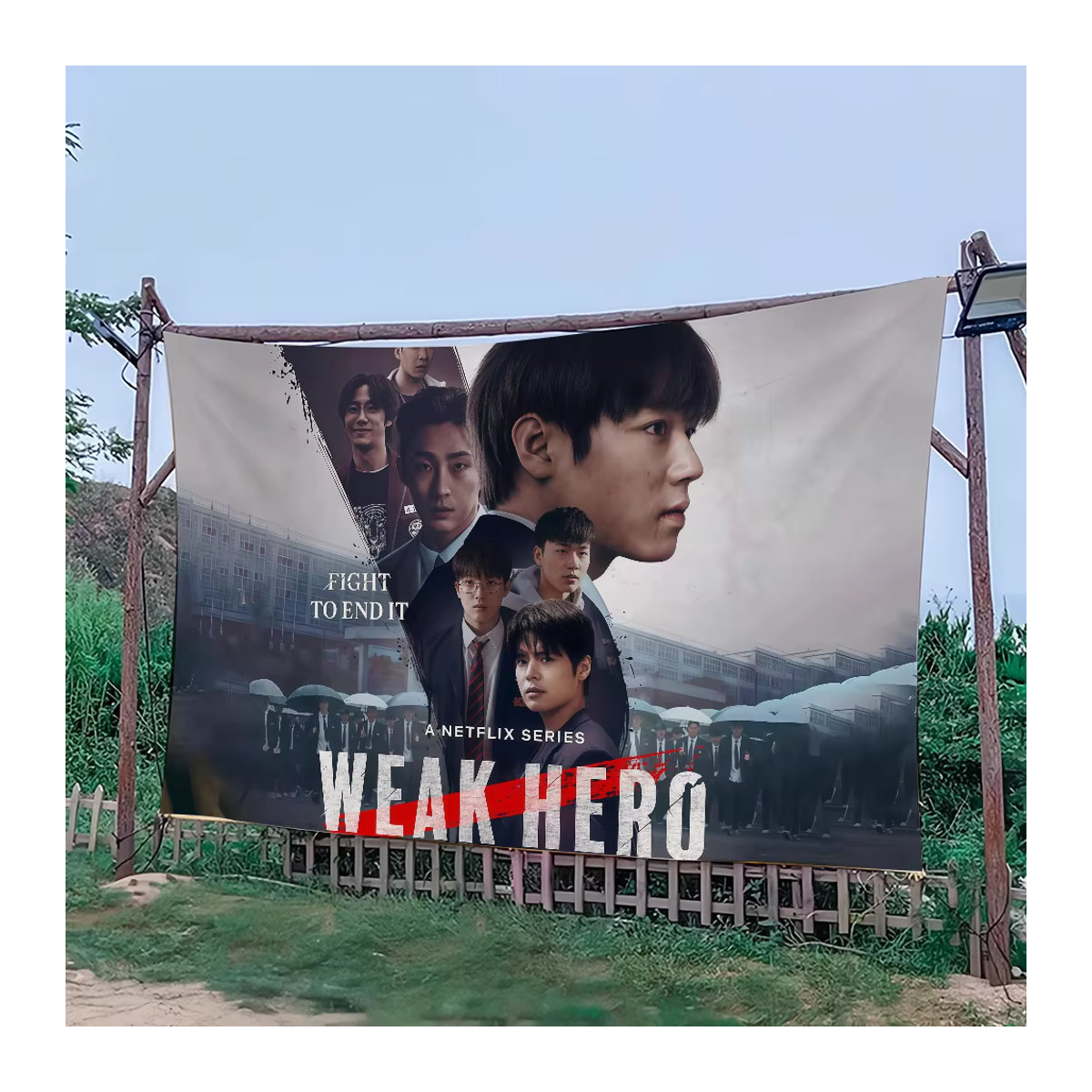 Mehrfarbige W-Weak Hero Klasse 2 Dekoflagge aus Textil für Outdoor, Picknick und Camping - Bild 4