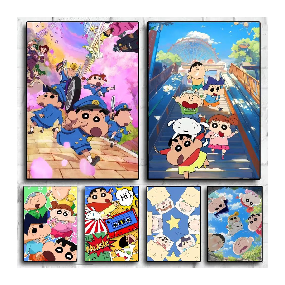Mehrfarbiger Crayon Shin-chan Wandaufkleber für deine luxuriöse Heimdekoration - Bild 2