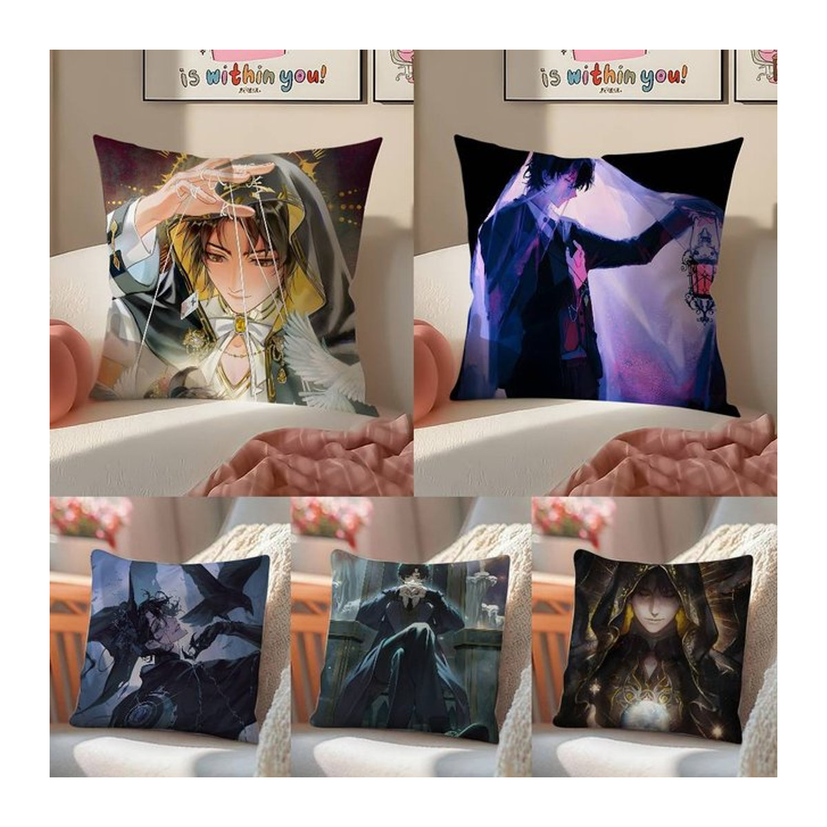 Mehrfarbiger Kissenbezug Lord of Mysteries für dein Sofa und deine Stühle zur Raumdekoration - Bild 1