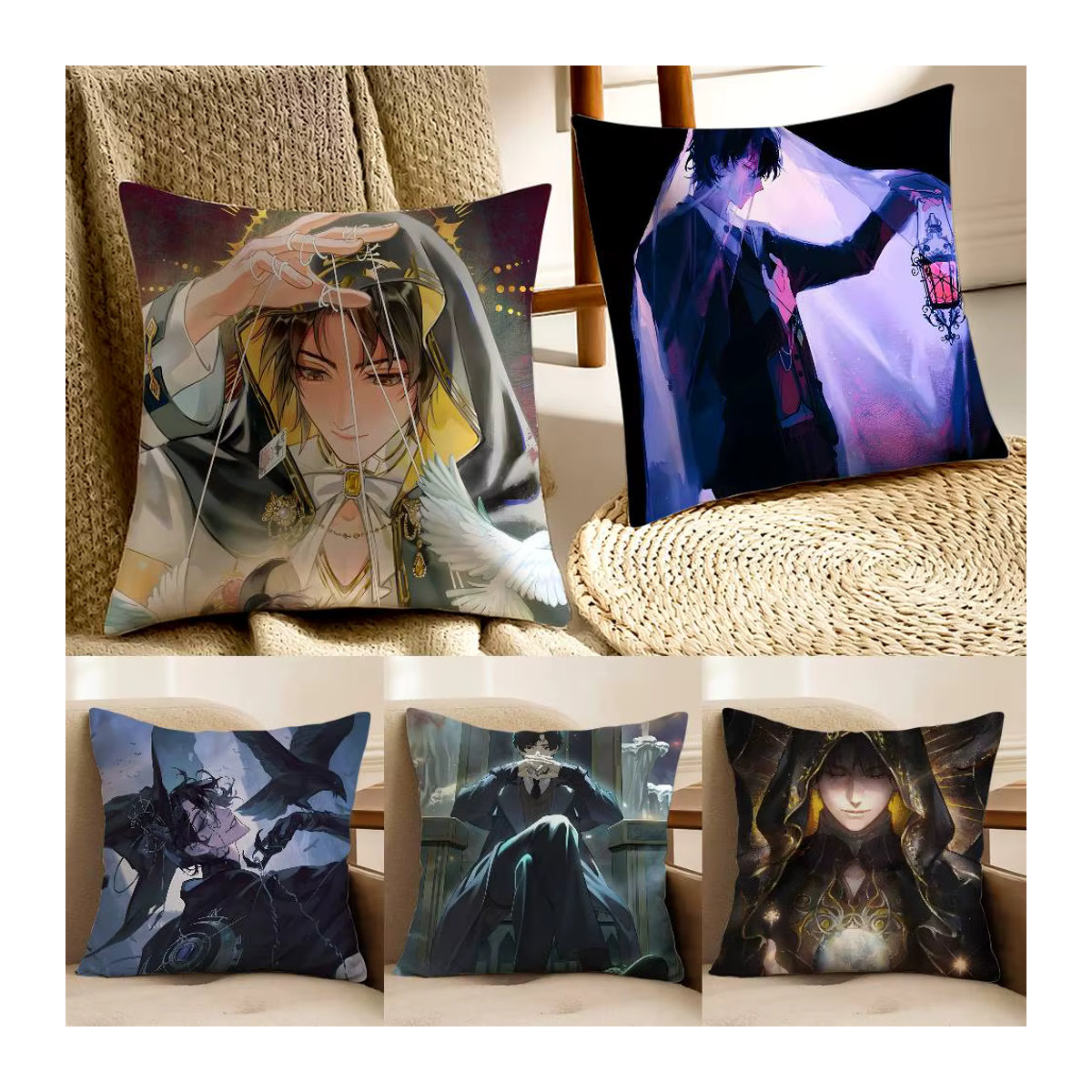 Mehrfarbiger Kissenbezug Lord of Mysteries für dein Sofa und deine Stühle zur Raumdekoration - Bild 3