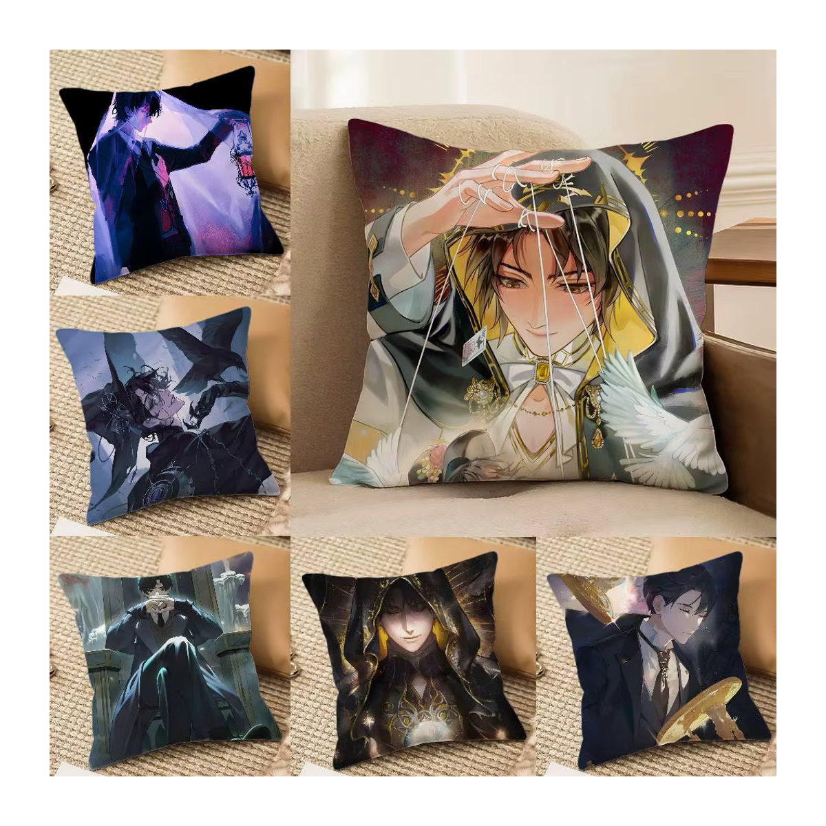 Mehrfarbiger Kissenbezug Lord of Mysteries für dein Sofa und deine Stühle zur Raumdekoration - Bild 4