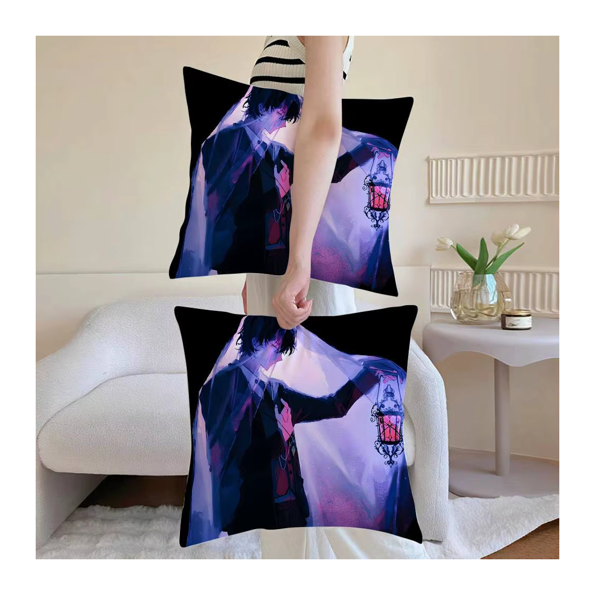 Mehrfarbiger Kissenbezug Lord of Mysteries für dein Sofa und deine Stühle zur Raumdekoration - Bild 6