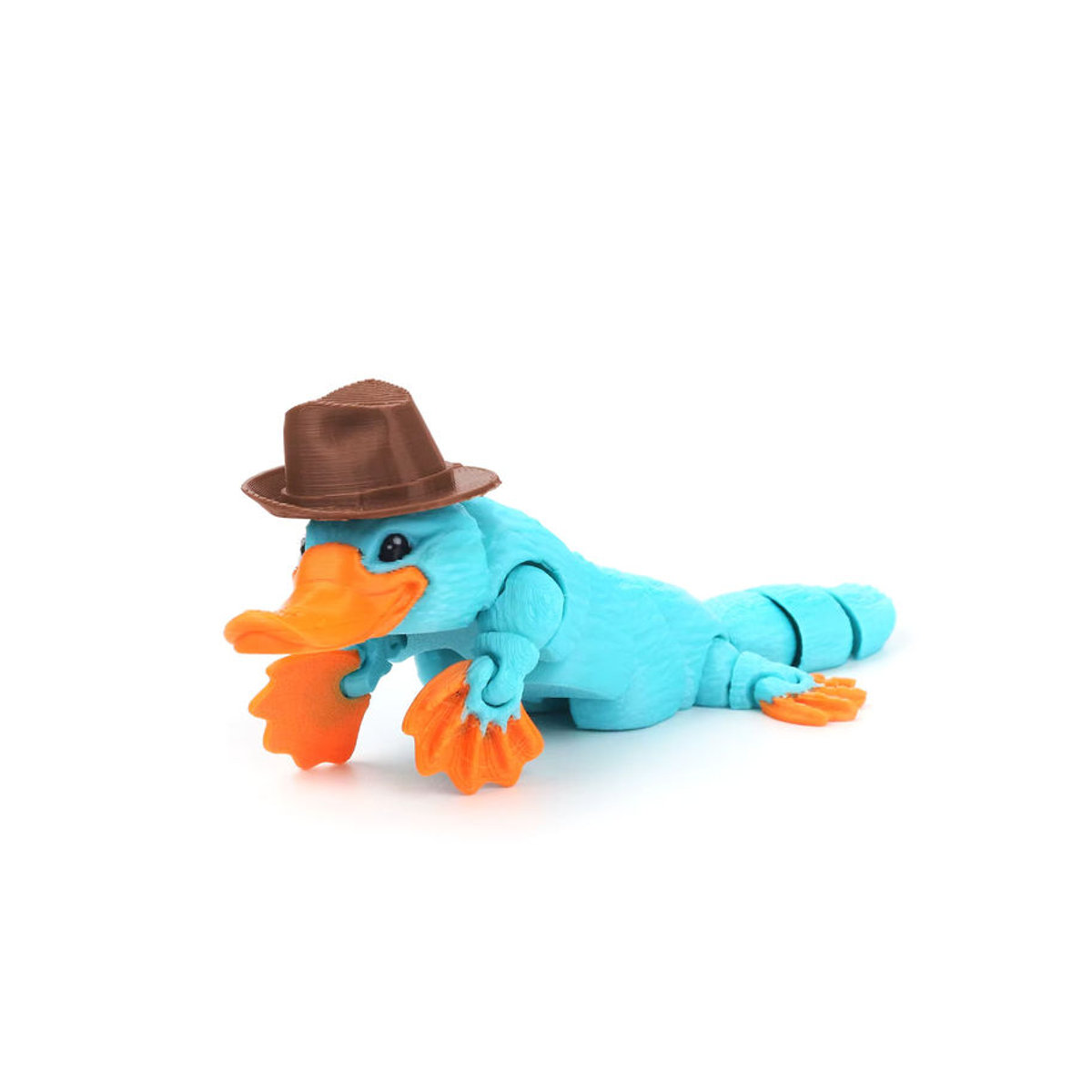 Mehrfarbiges Schnabeltier-Modell aus Kunststoff als 3D-gedrucktes, bewegliches Simulationsmodell zur kreativen Heim- und Bürodekoration - Bild 4