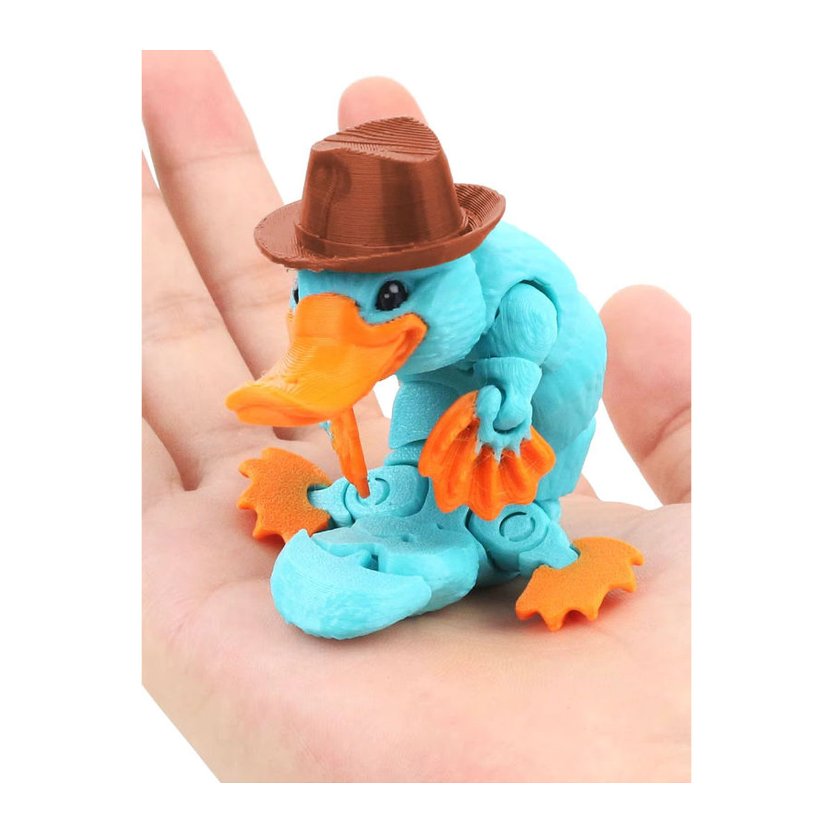 Mehrfarbiges Schnabeltier-Modell aus Kunststoff als 3D-gedrucktes, bewegliches Simulationsmodell zur kreativen Heim- und Bürodekoration - Bild 6