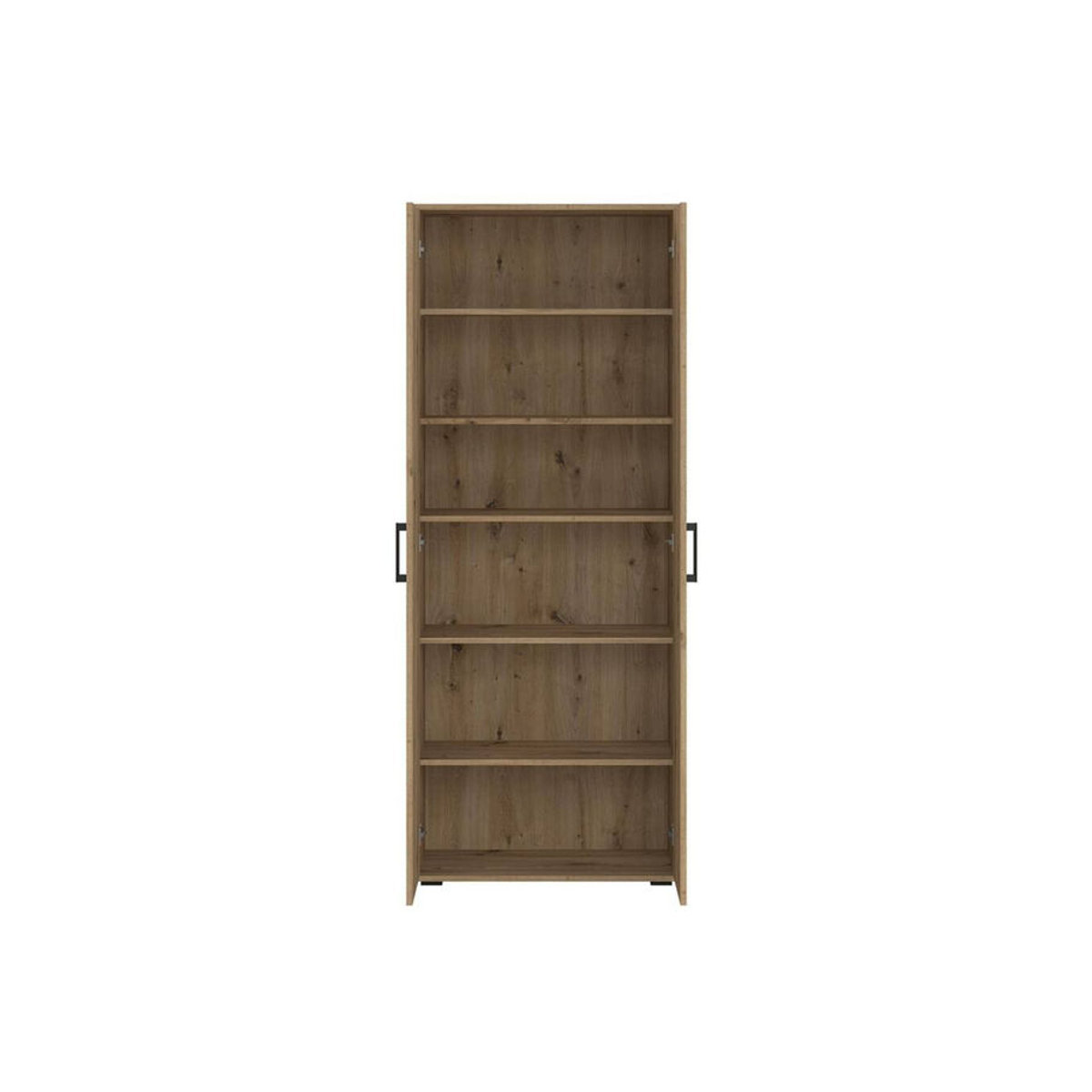 Mehrzweckschrank Mara in Eiche Natur mit Drehtüren, Modern, B/H/T: 70 x 179 x 33,5 cm - Bild 2