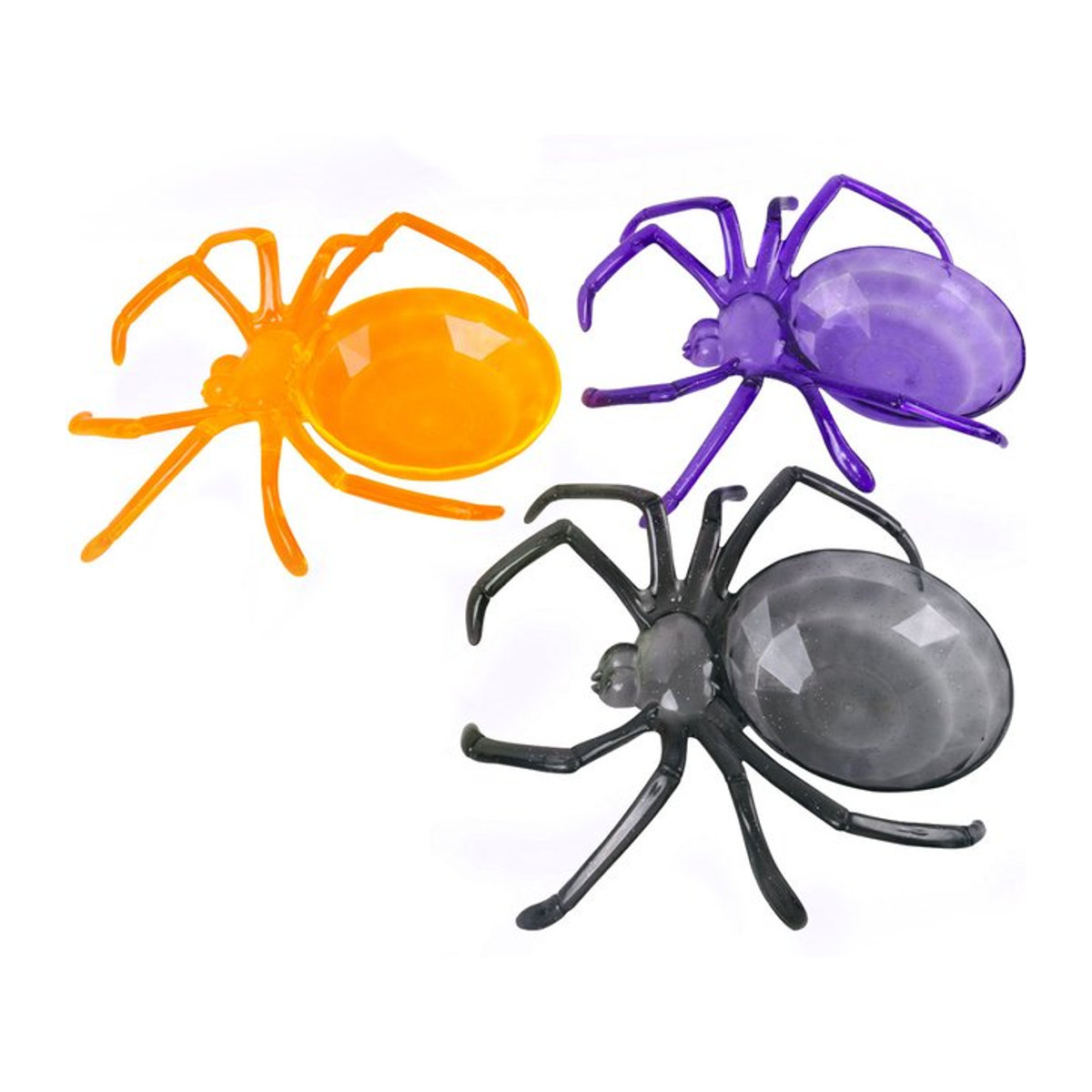 Meidding Halloween Spinnen Candy Bowl aus Kunststoff in Lila und Mehrfarbig für Kinder und Partydeko - Bild 1